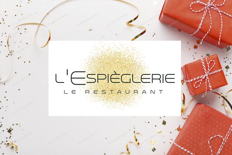 Le menu traiteur de Noël et du Nouvel an du Restaurant L'Espièglerie